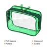 Unique Bargains Clear PVC Travel Toiletry Bag Cosmetic Bag with Zipper for Travel and Home Storage - 3 of 4