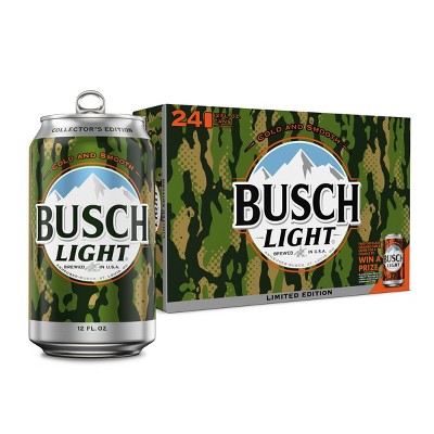 Busch Light American Lager Beer - 24pk/12 fl oz Cans