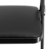 Elama 4 Piece Metal Folding Chair with Padded Seats in Black - 4 of 4