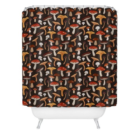 Marta Barragan Camarasa Mushroom Seasonal Shower Curtain Brown - Deny  Designs : Target