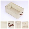 REGALWOVEN Collapsible Canvas Storage Bin with Handles for Shelves Closet 2 Pcs - 2 of 4