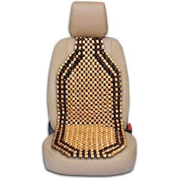 Zone Tech Wood Beaded Seat Cushion - Premium Quality Car Massaging Double Strung Wood Beaded Seat Cushion for Stress Free all Day!