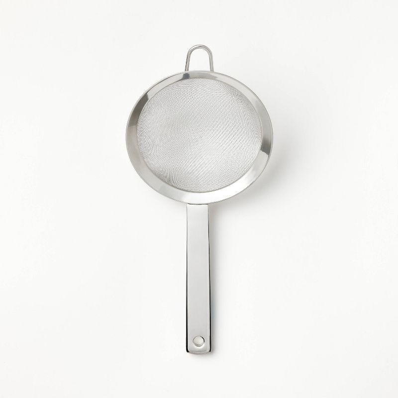 5.51&#34; Stainless Steel Mesh Strainer Silver - Figmint&#8482;, 1 of 5