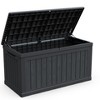 Gulches 230 Gallon Large Outdoor Storage  Deck Box for Patio Furniture, Outdoor Cushions, Garden Tools, Sports/Pools , Waterproof , Black - 2 of 4