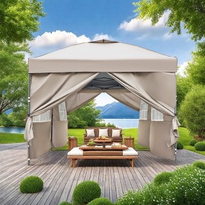 Maggift Canopies and Gazebos, Instant Setup Shade for Camping, Parties or Outdoor Events, Easy to Set Up and Take Down, White, 230.4"*116.4"*111.6" - 1 of 4