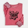 Simply Sage Market These Are The Days Retro Lightweight Garment Dyed Sweatshirt - 2 of 4