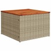 vidaXL 9 Piece Patio Sofa Set with Cushions - Beige and Cream - 4 of 4