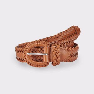 Women's Braided Leather Belt - LASCANA - 1 of 4