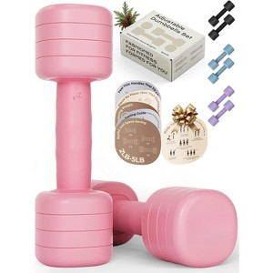 2-5LB Adjustable Dumbbells for Women, One-Twist Weight Change with Non-Slip Handle, Free Weights for Home Gym - 1 of 4