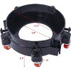 5 Gallon Bucket Dolly with Wheels, Heavy Duty Plastic Drum Dolly with 5 Smooth-Rolling Swivel Casters Secure Locking Cart for Car Washing, Bottomless - 2 of 4