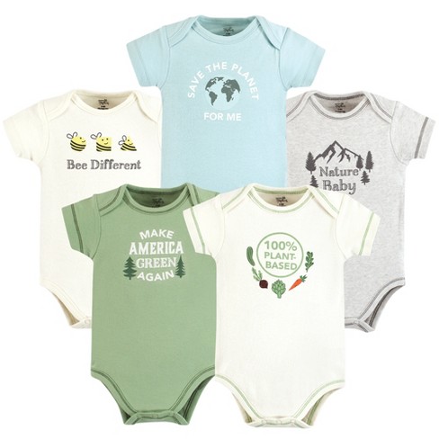 Touched by Nature Unisex Baby Organic Cotton Bodysuits, Dino, 0-3 Months :  : Clothing, Shoes & Accessories