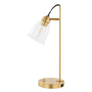 Gibson Table Lamp - White/Gold - Safavieh. - 1 of 4