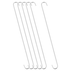 Unique Bargains Carbon Steel Indoor Outdoor Utility Hooks and Hangers 6 Pcs - 1 of 4
