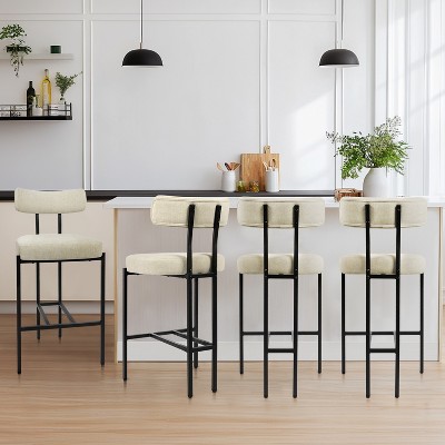 Vatros Cat-friendly Bar Stools with Back Bar Stool