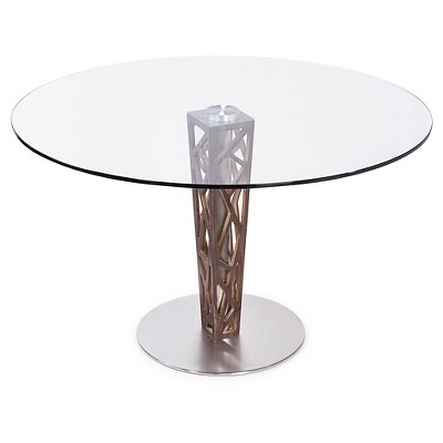 Dining Table Clear Walnut - Armen Living