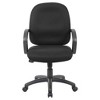 Boss Ergonomic Executive Task Chair Black : Swivel, Adjustable Height, Lumbar Support, Nylon Legs - 3 of 4