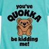 Girls' - Instant Message - Youve Quokka Be Kidding Me Fitted Short Sleeve Graphic T-Shirt - 2 of 4