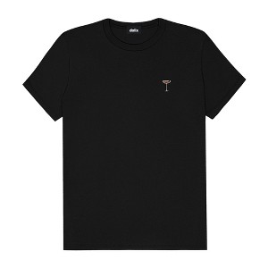 Dalix Espresso Martini Embroidered Lightweight Relaxed Jersey Tee Summer Cute Food Womens - 1 of 4