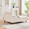 Oversized Recliner Sofa with 3 Pillows and Side Pocket, Single Sofa with USB and RGB LED Lights, Corduroy Sofa with Wood Frame-Coolbibila - 3 of 4