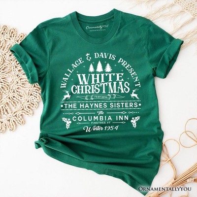 White Christmas Movie Vintage T-Shirt, Haynes Sisters Wallace & Davis 1954 Holiday Tee | OrnamentallyYou