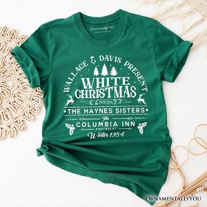 White Christmas Movie Vintage T-Shirt, Haynes Sisters Wallace & Davis 1954 Holiday Tee | OrnamentallyYou - 1 of 4