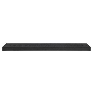 HomeRoots 43" Black Wooden Floating Shelf - 1 of 4