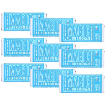 Dr. Bronner's Magic Roasted Whole Hazelnut Chocoalte Bar - Case of 9/3 oz