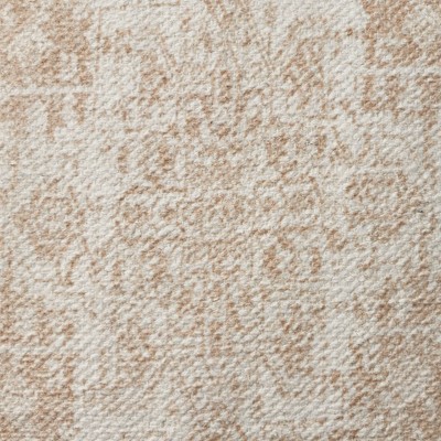 Ivory Beige Cotton Vintage-Inspired 20'' Square Throw Pillow