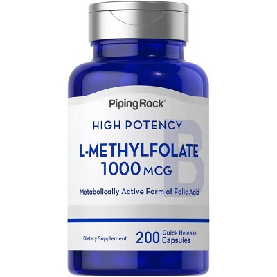 Piping Rock L-Methylfolate 1000 mcg | 200 Capsules