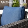 XIZZI Patio Furniture Set 7 Pieces Outdoor Conversation Sets Wicker Sectional Couch Set with Chairs for Garden Backyard Porch - 3 of 4