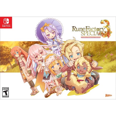 Rune Factory 3 Special Golden Memories Limited Edition - Nintendo Switch :  Target