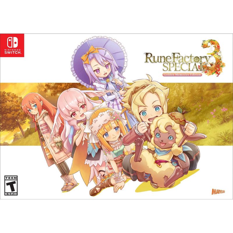 Rune Factory 3 Special Golden Memories Limited Edition - Nintendo Switch: Remastered RPG, Collector&#39;s Items, Teen, 1 of 8