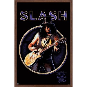 Trends International Slash - Purple Circle Framed Wall Poster Prints - 1 of 4