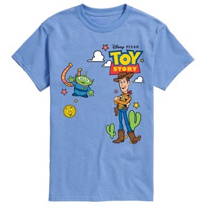 Men's - Toy Story - Woody And Alien Western Short Sleeve Graphic T-Shirt - 1 of 4