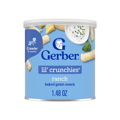 Gerber Baby Food Ranch Crunchies Baby Snacks - 1.48oz