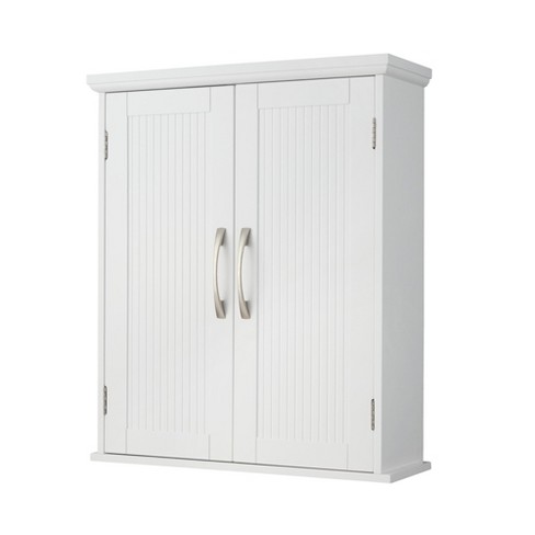 Teamson Home Wooden Bathroom Furniture, Wall Medicine Cabinet, White - image 1 of 4