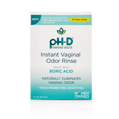 pH-D Feminine Health Boric Acid Instant Fragrance free Vaginal Odor Rinse - 3 fl oz