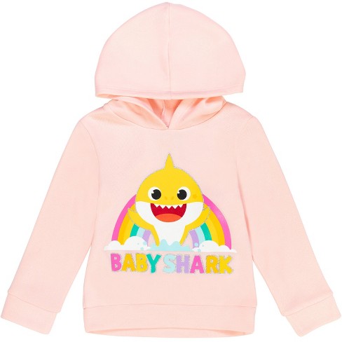 Pinkfong Baby Shark Girls Fleece Pullover Hoodie Toddler : Target