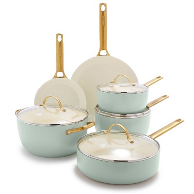 GreenPan Reserve 10pc Hard Anodized Healthy Ceramic Nonstick Cookware Set