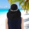 Anna-Kaci Wide Brim Mesh Sun Hat with Back Bow UV Protection Foldable Travel Hat for Women Outdoor Summer Style - 2 of 4