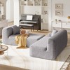 NicBex Couches for Living Room Modern Large L-Shape Modular Sectional Sofa Free Combination Upholstered 3-seater Sofa with Pillows - 3 of 4