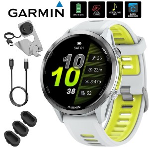 Garmin Forerunner 970 GPS Smartwatch, Titanium + Accessories Bundle - 1 of 4
