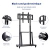 Artloge Heavy Duty TV Stand Mobile TV Bracket Rolling Floor Television Mount Adjustable TV Cart for 32"-80" TV with Shelf & Wheels for Home Meetings - 4 of 4