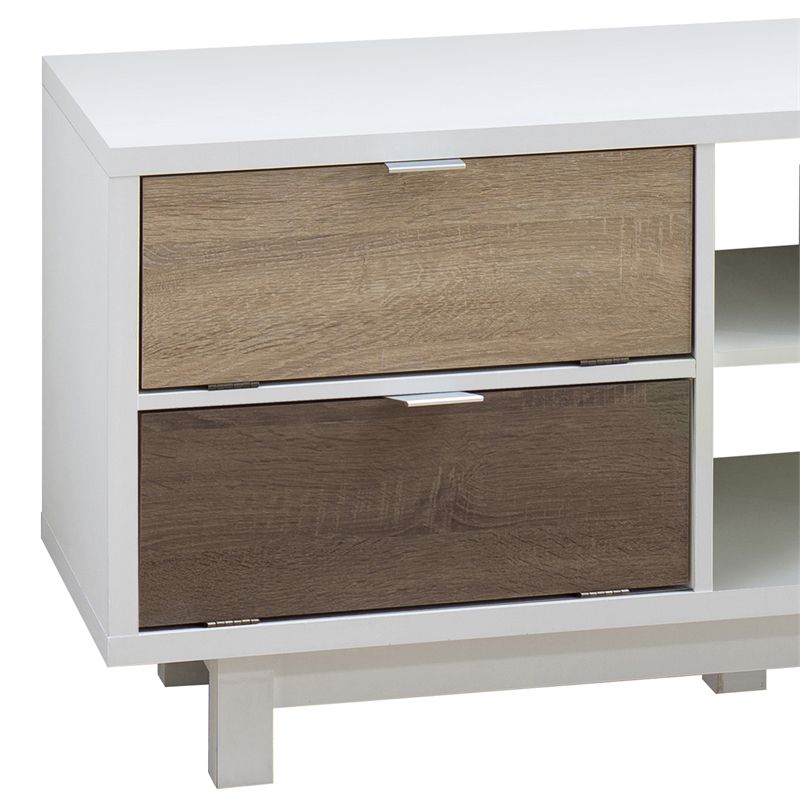 Aaron Contemporary Wood 70.8-Inch TV Stand in White - Furniture of America, 4 of 8