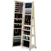 CAVINAS Mirror Jewelry Cabinet Full Length Mirror 360° Swivel Jewelry Cabinet Jewelry Armoire Organizer with Mirror - 3 of 4