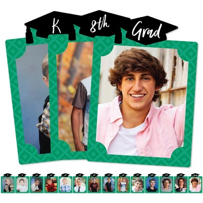 Big Dot of Happiness Green Grad - Best is Yet to Come - 8 x 10 inches K-12 School Photo Holder - DIY Graduation Party Decor - Picturific Display