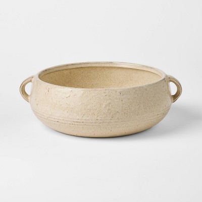 Glazed Ceramic Bowl with Handles Cream - Threshold™ designed with Studio McGee