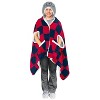 NFL New England Patriots Youth Bloncho Faux Shearling Wearable Blanket - 2 of 2