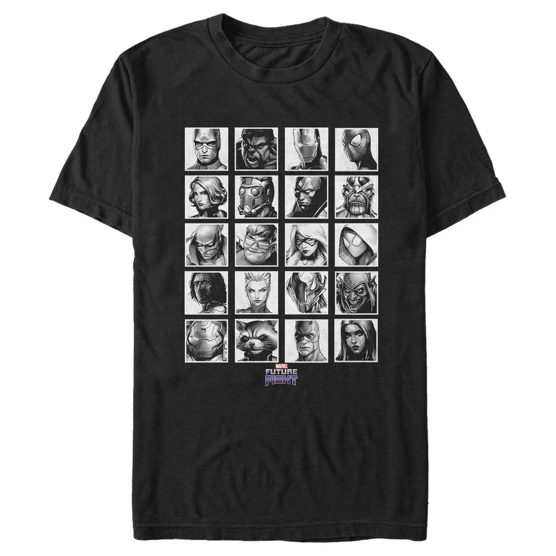 Men's Marvel Avengers Icon Collage  T-Shirt - Black - 4X Large
