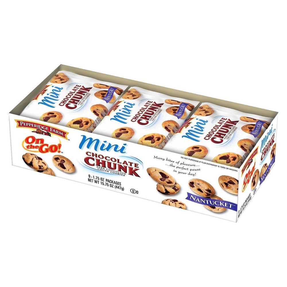 UPC 014100078777 product image for Pepperidge Farm Mini Chocolate Chunk Nantucket Cookies - 9pk | upcitemdb.com